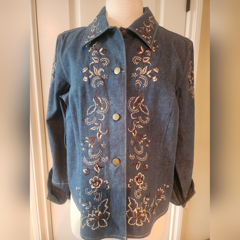 Coldwater Creek Cotton Denim Jacket